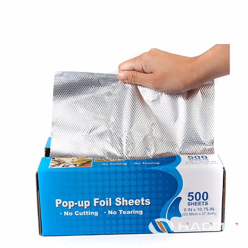 papel aluminio en hojas