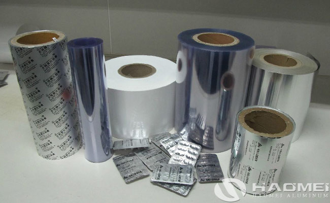 papel de aluminio farmacéuticos